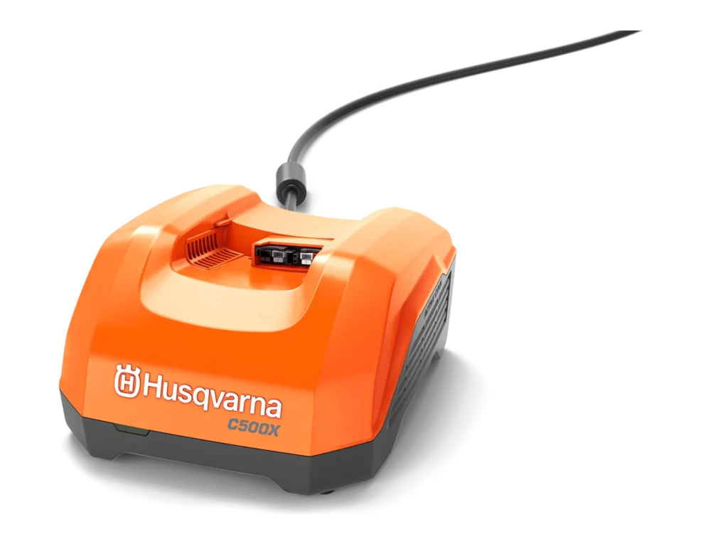 Chargeur Husqvarna 40-C500X – vue de face, photo constructeur
